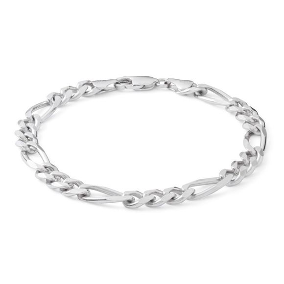 Other - NWT!! 180 Gauge Sterling Silver Figaro Chain Bracelet 8” Made in Italy